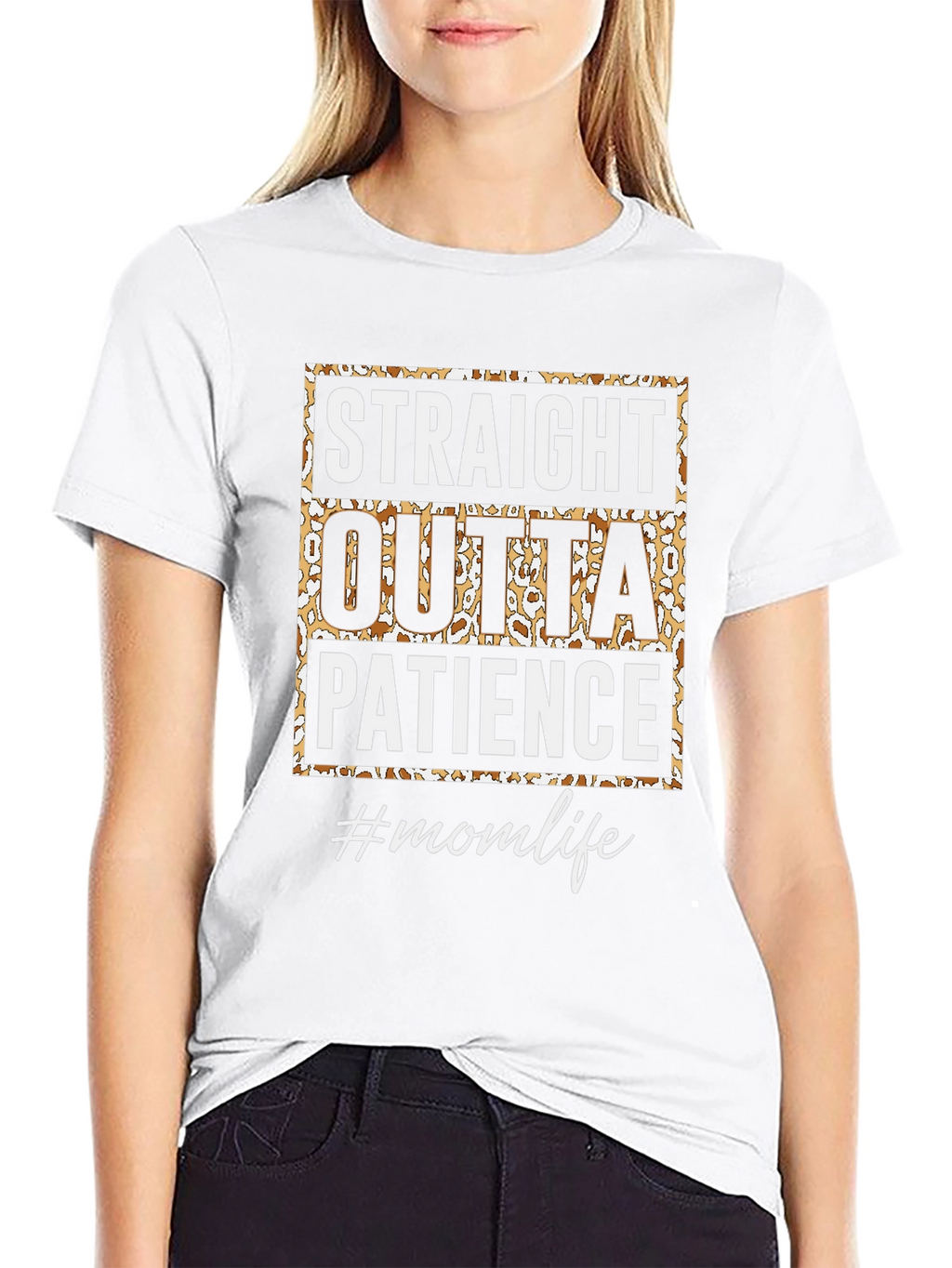 Straight Outta Patience Mom Life Graphic Tee