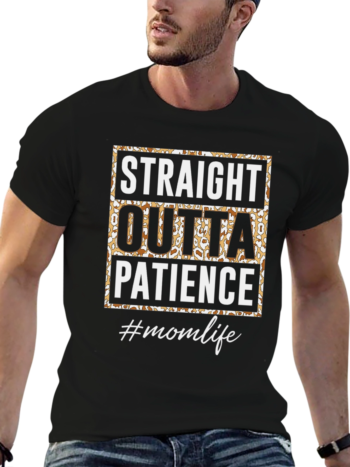 Straight Outta Patience Mom Life Graphic Tee