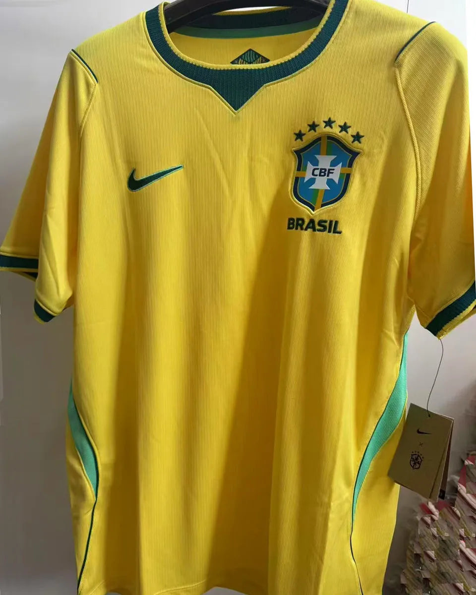 NEYMAR JR #10 Brazil 1:1 Quality Home Yellow Fans Soccer Jersey 2026/27 ★★ Back