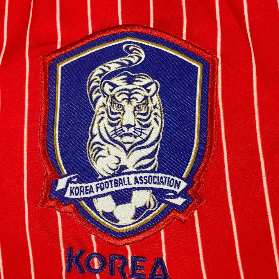 2002 South Korea Home Red Retro Soccer Jersey Detail 2