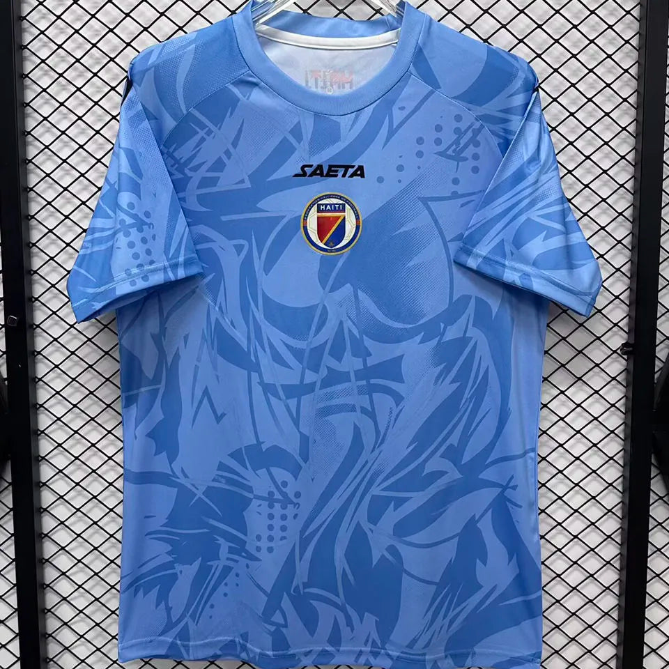 2026/27 Haiti Goalkeeper Blue Fans Soccer Jersey 海地 Front