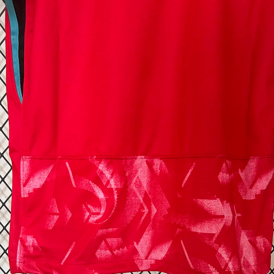 HEUNGMIN #7 South Korea Home Red Fans Soccer Jersey 2024/25 ★★ Detail 3