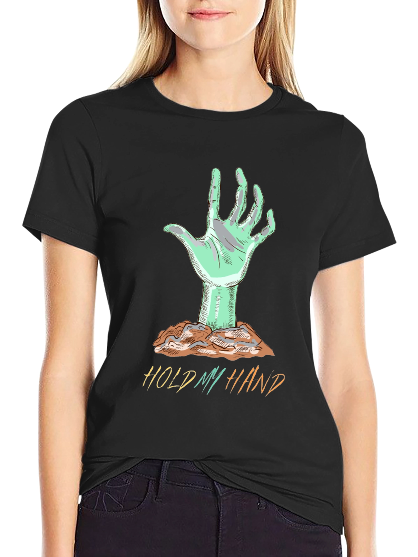 Zombie Hand Graphic T-Shirt