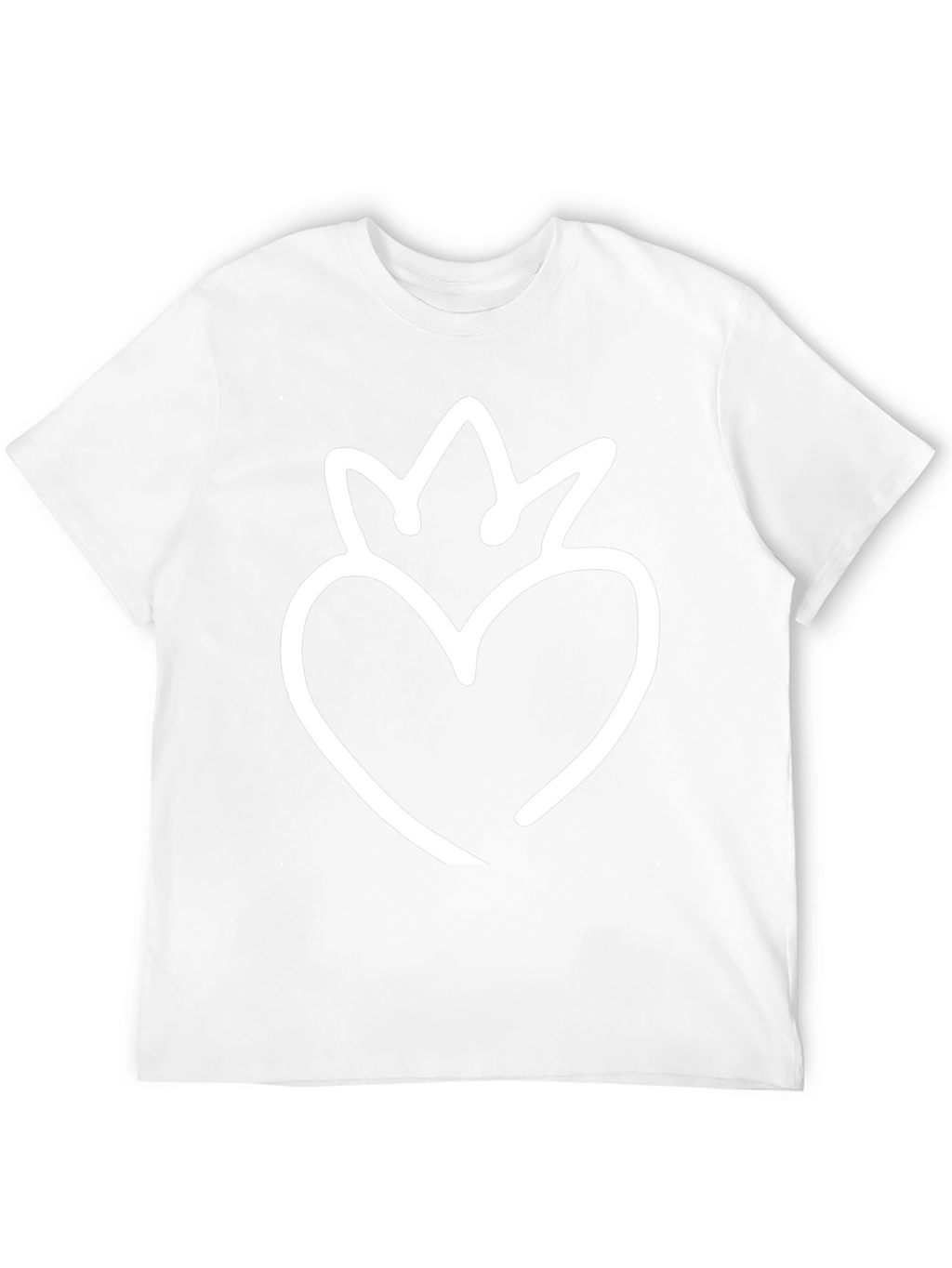 Heart Crown Graphic Tee - Black