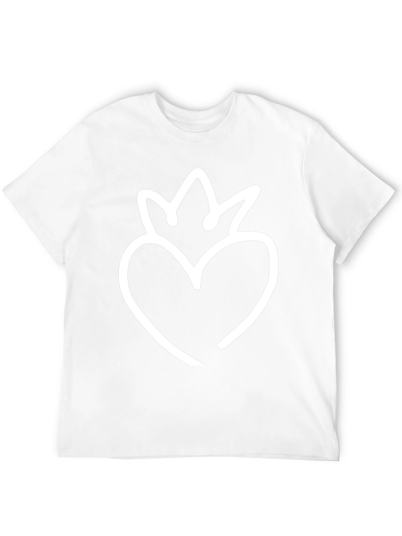 Heart Crown Graphic Tee - Black
