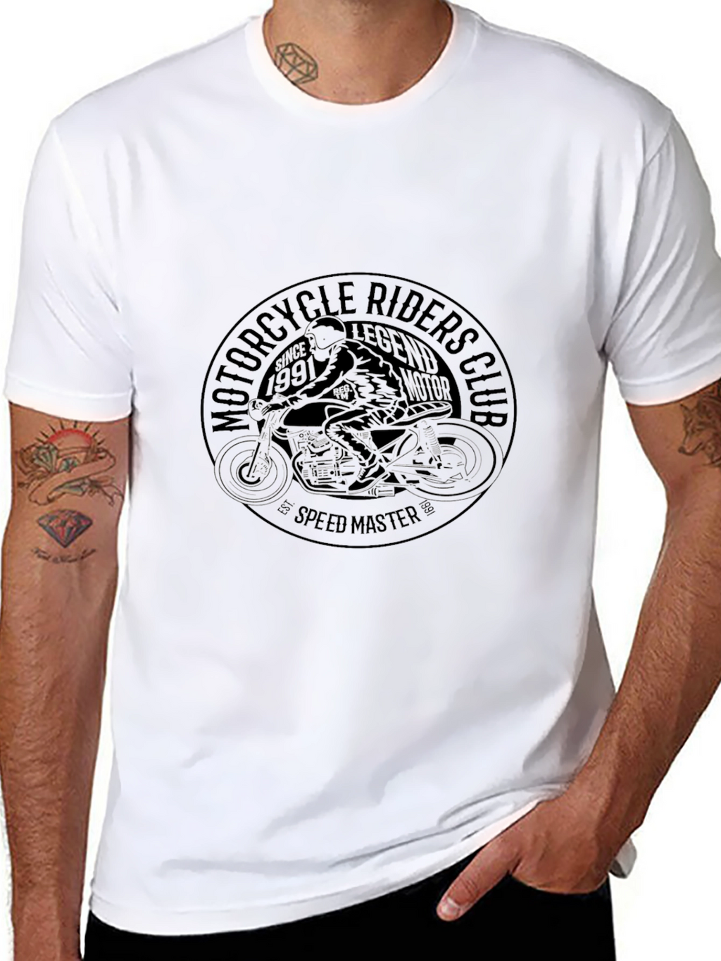 Motorcycle Riders Club Black T-Shirt