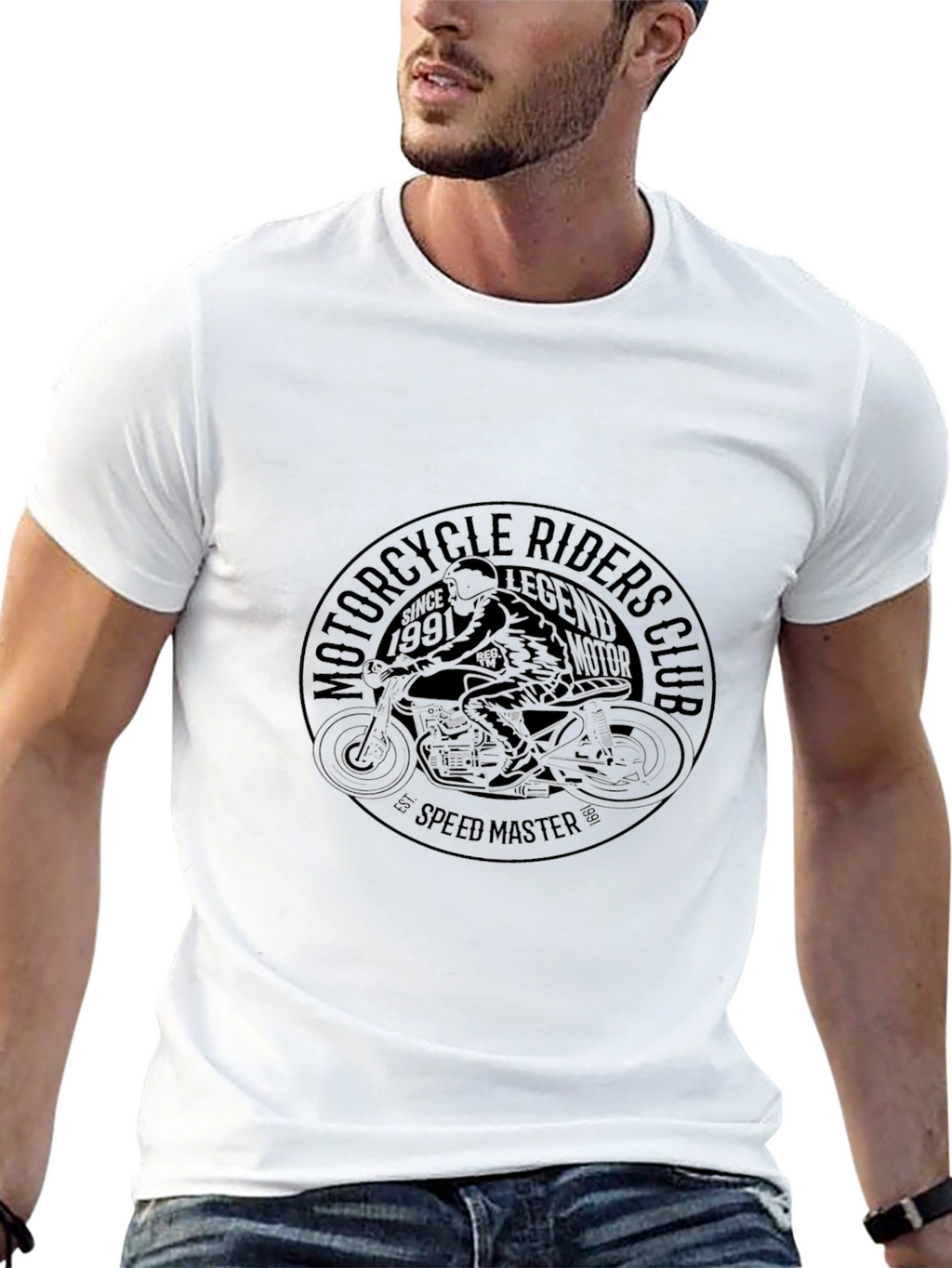 Motorcycle Riders Club Black T-Shirt