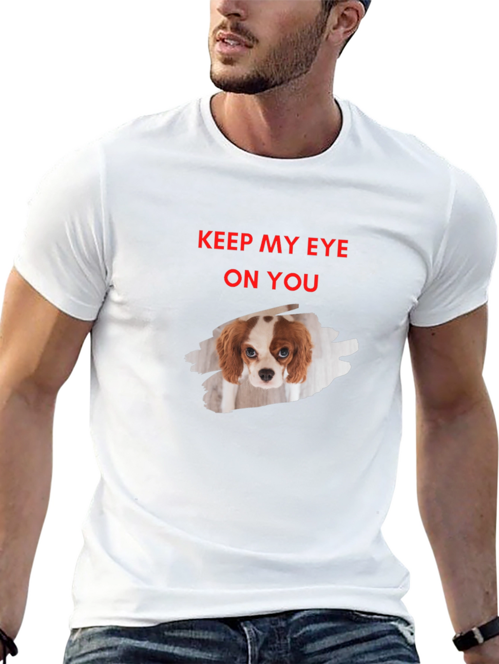 Eye On You Dog Graphic T-Shirt