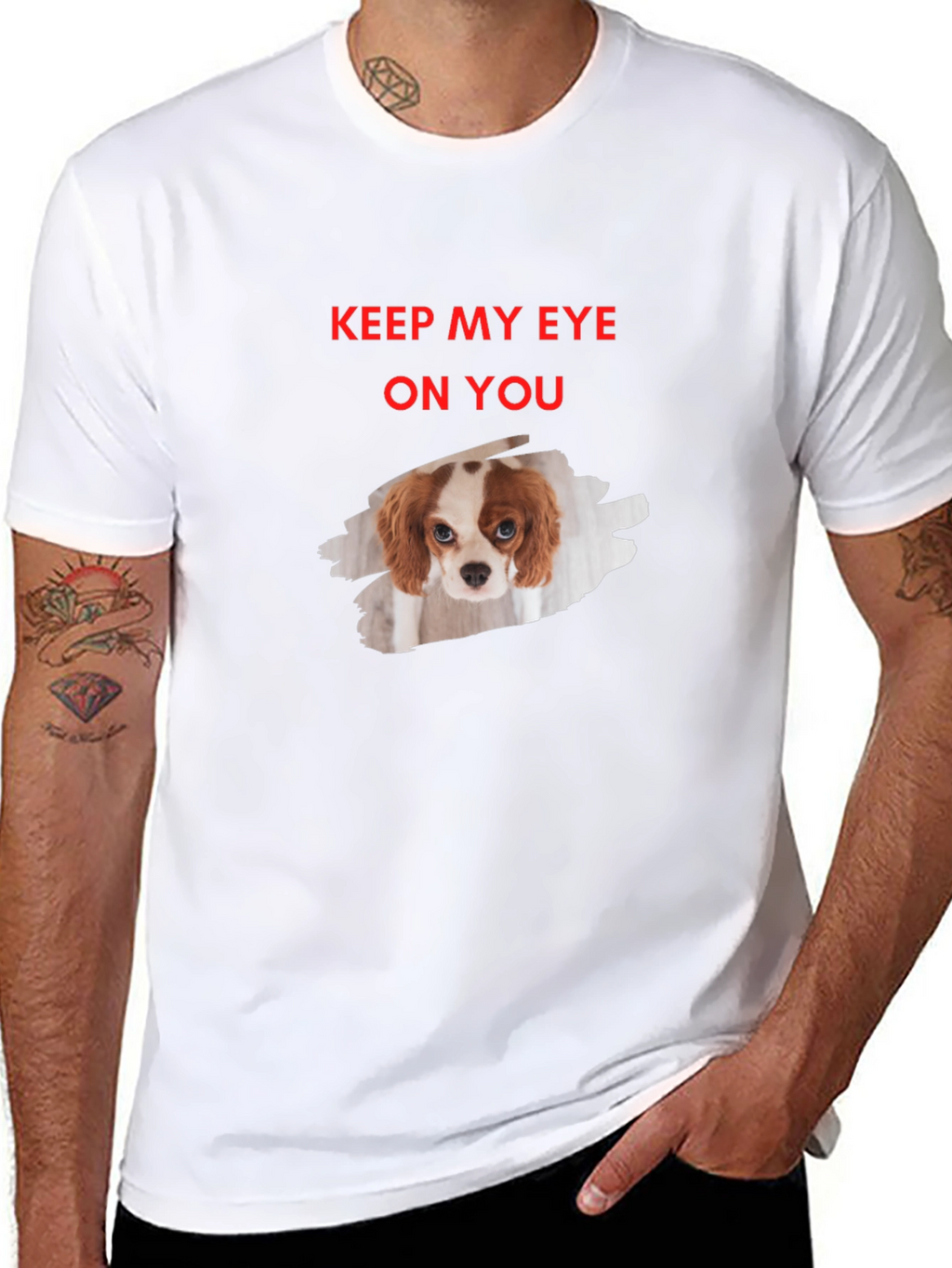 Eye On You Dog Graphic T-Shirt