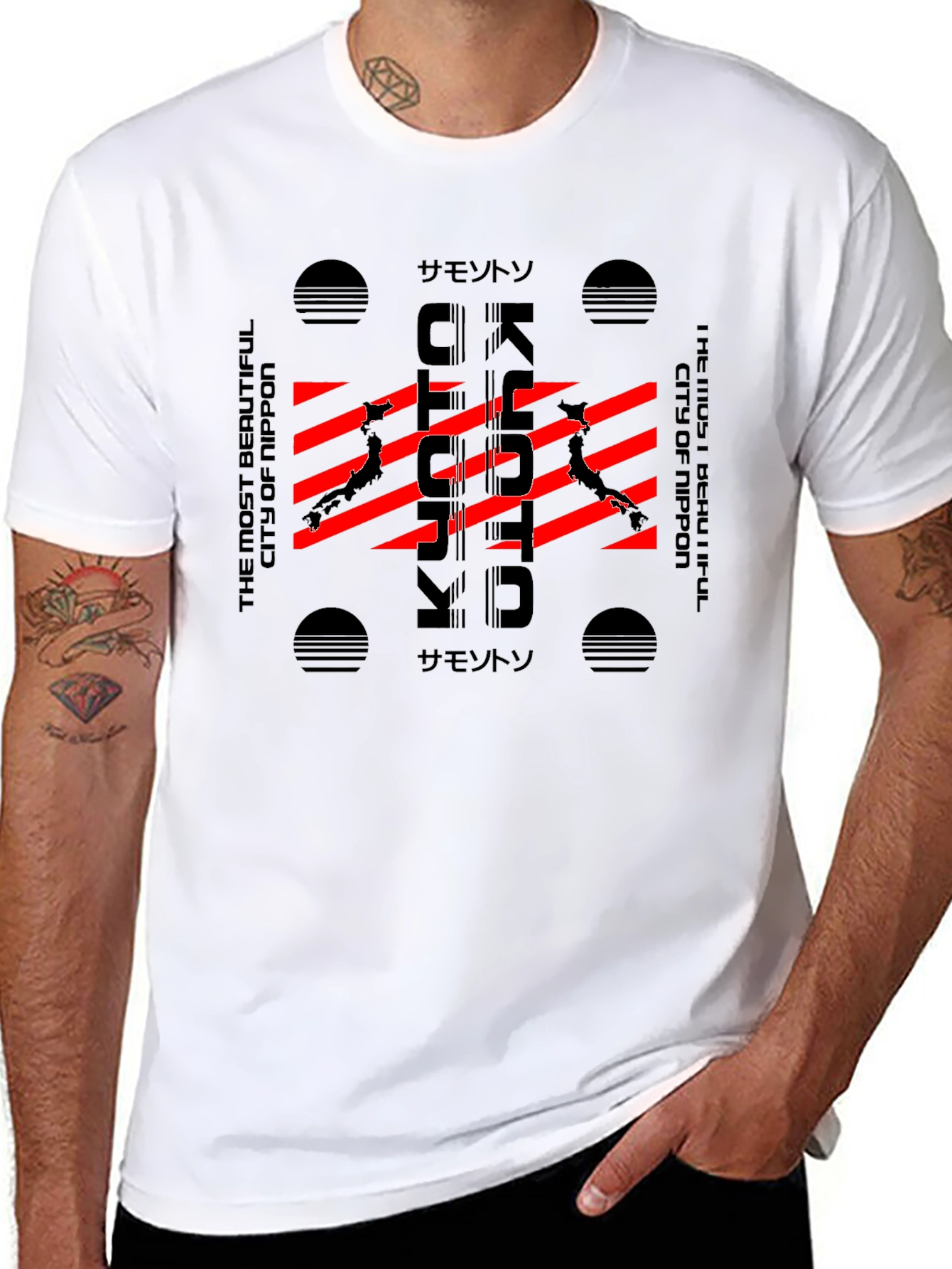 Kyoto Japan Graphic T-Shirt - Modern City Style