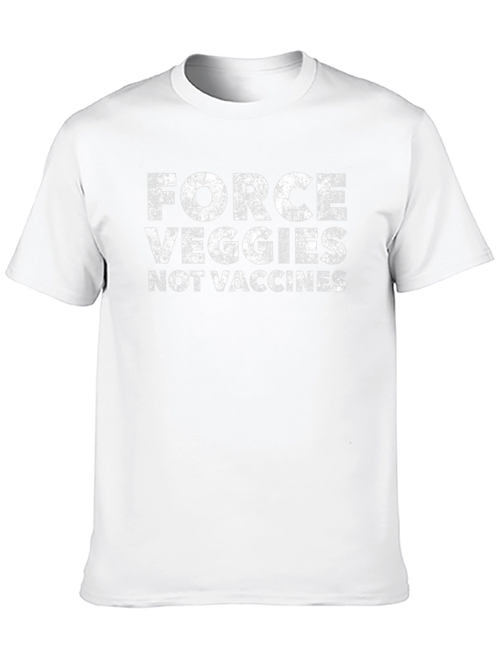 Force Veggies Not Vaccines Graphic Tee - Black