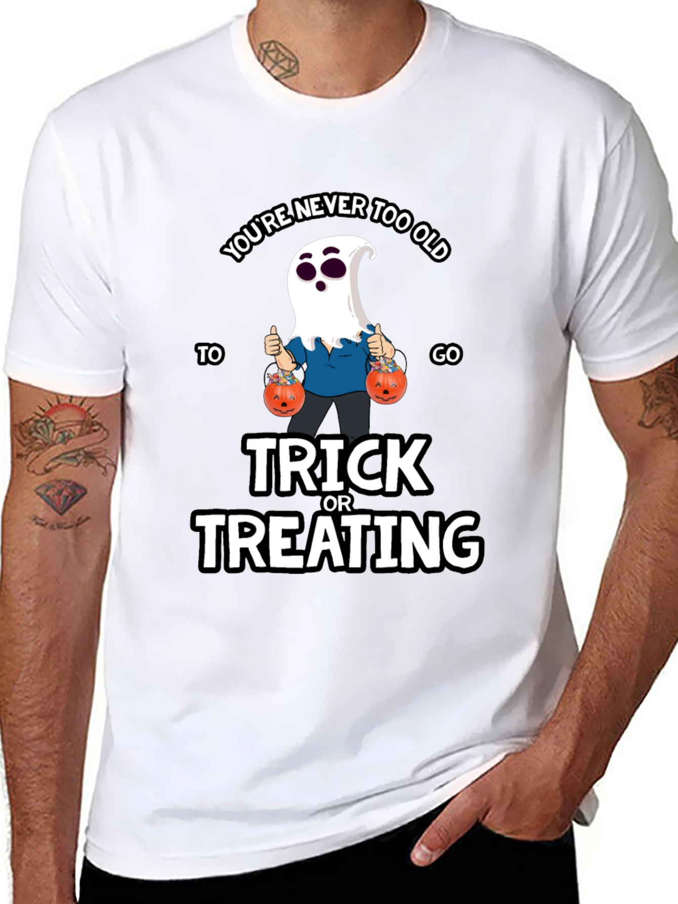 Funny Halloween Ghost T-Shirt - Trick or Treating