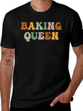Baking Queen Retro T-Shirt - Fun Baker Gift