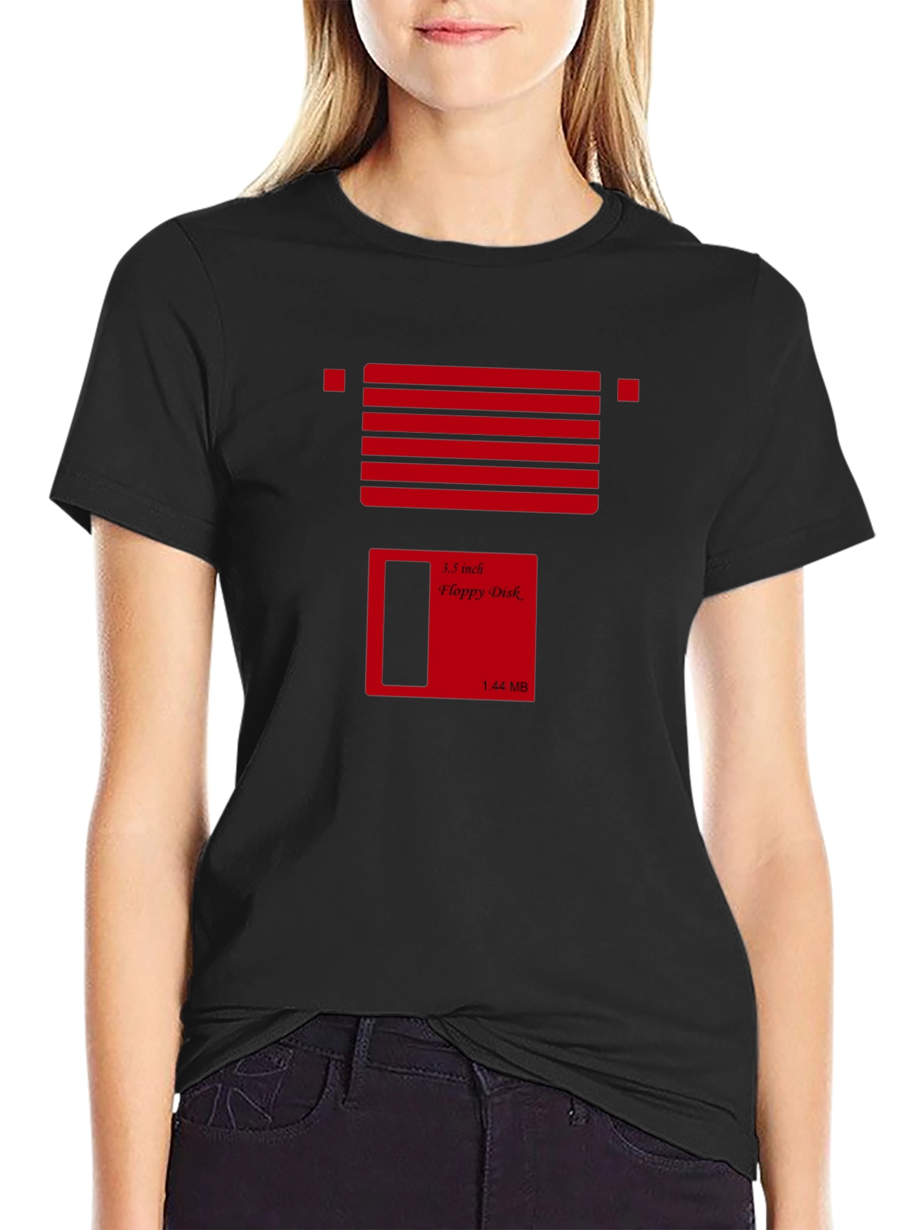 Retro Floppy Disk Graphic T-Shirt - Geeky Tee