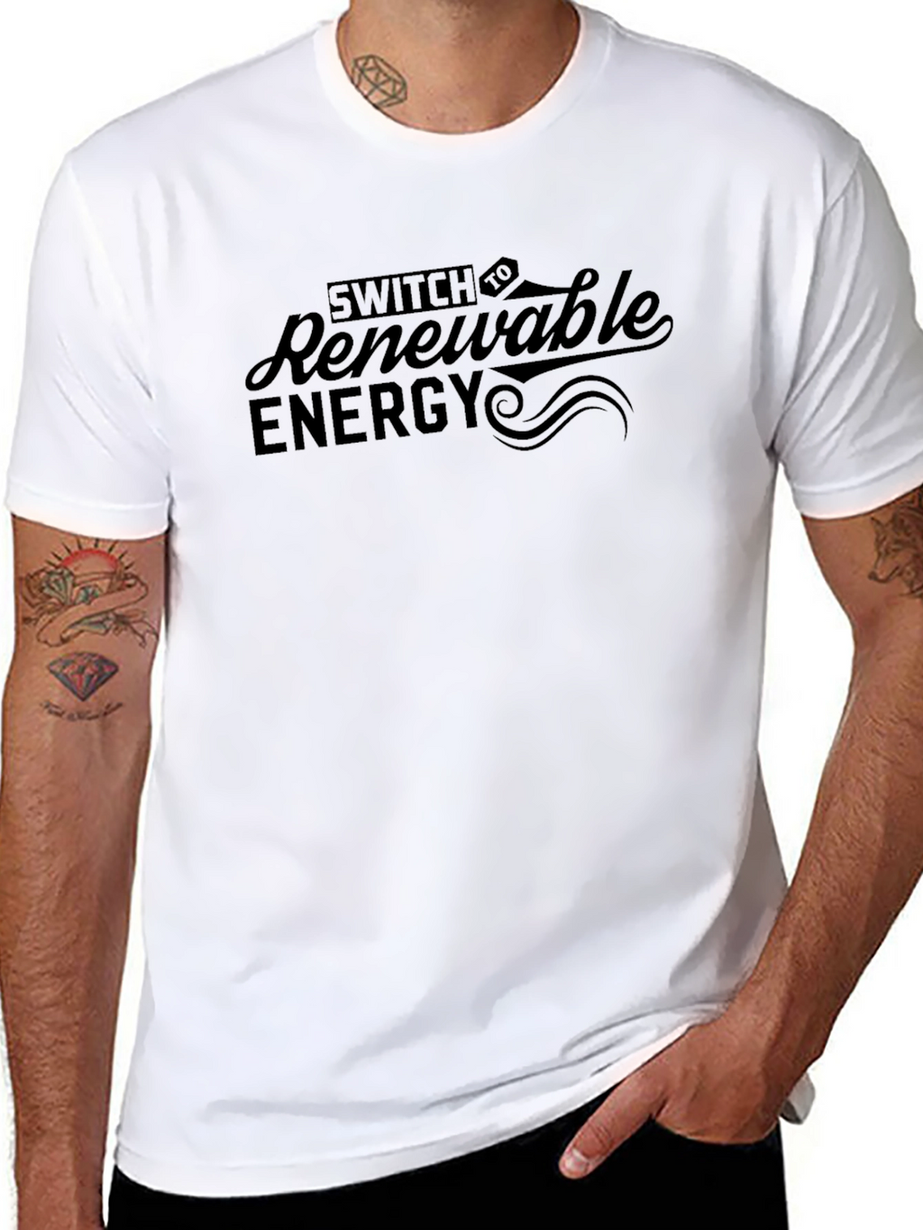 Renewable Energy Graphic Tee - Eco-Friendly Statement Shirt