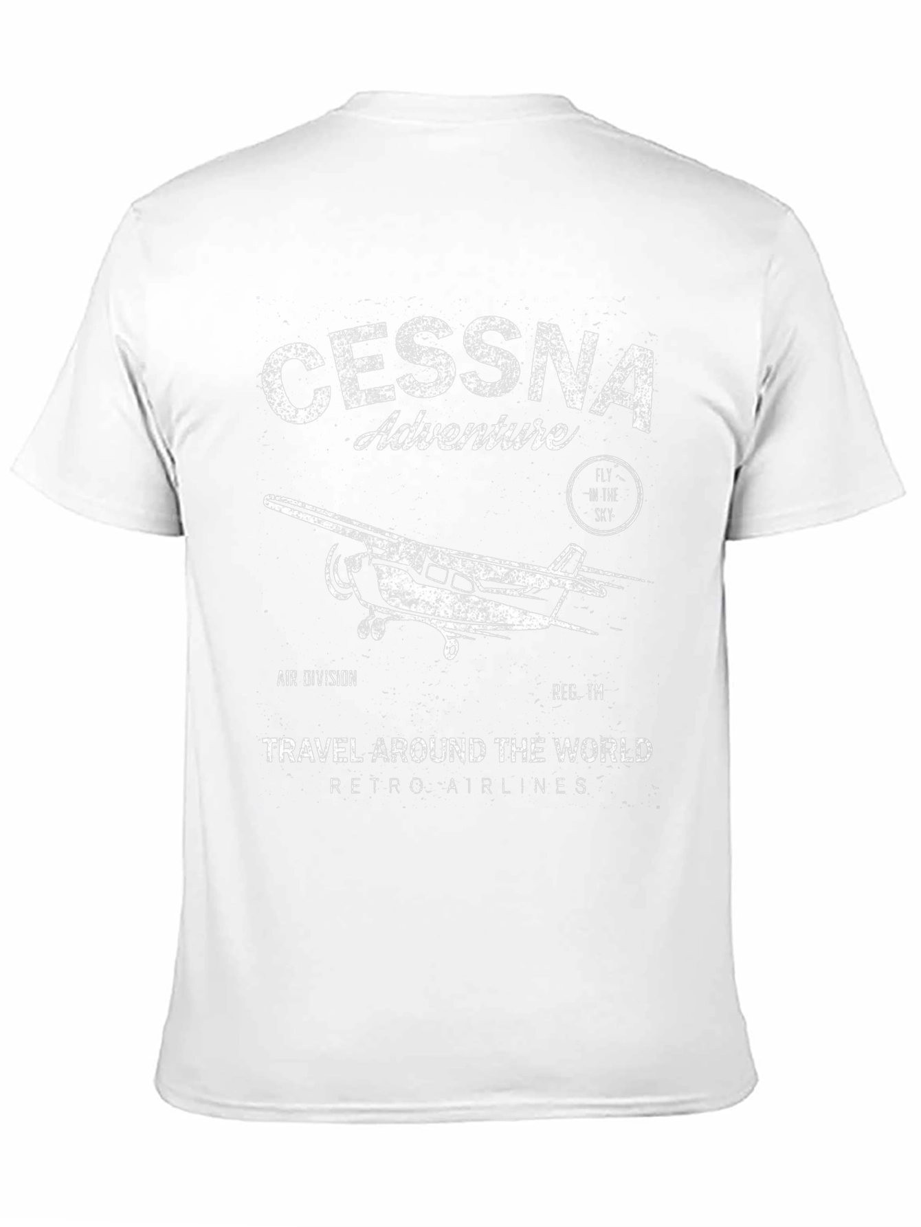 Cessna Adventure Retro Airlines Graphic T-Shirt