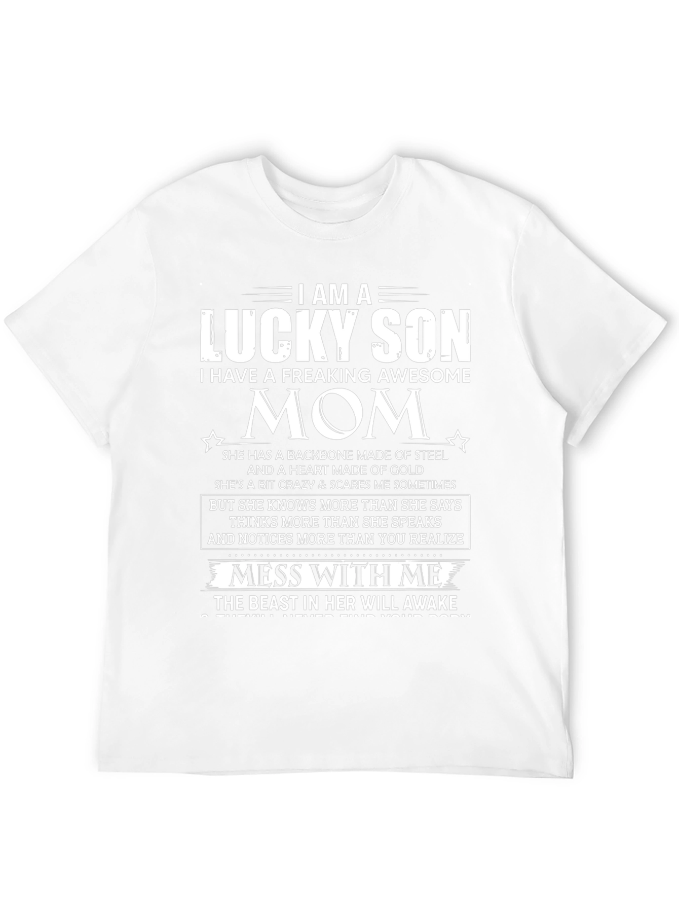 Lucky Son Awesome Mom Graphic T-Shirt