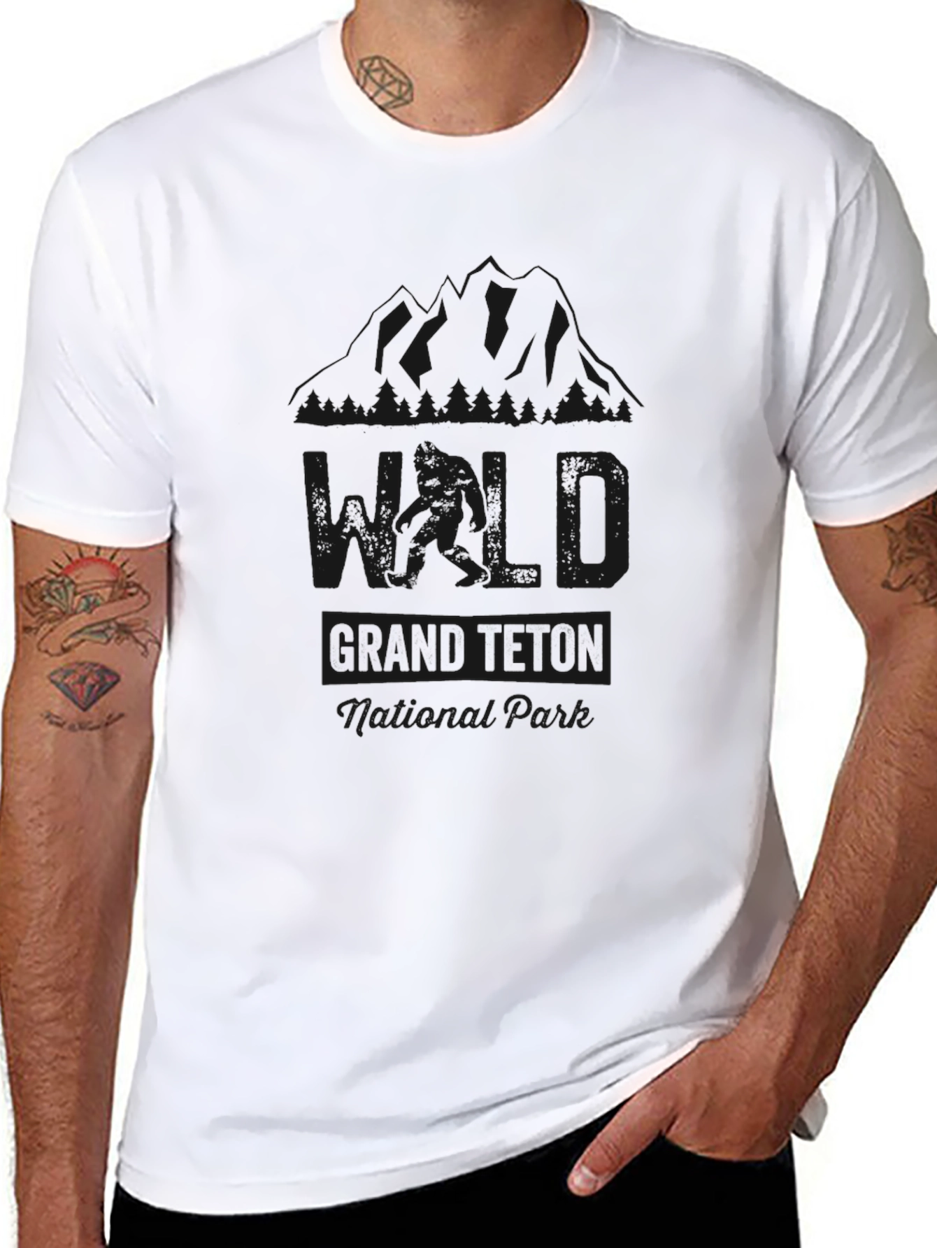 Grand Teton National Park Black T-Shirt