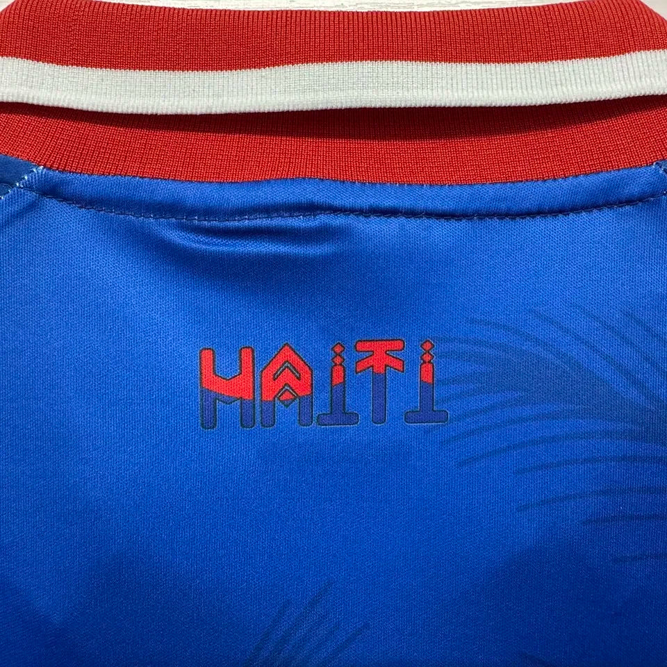 2026/27 Haiti Home Blue Fans Soccer Jersey 海地 Detail 4