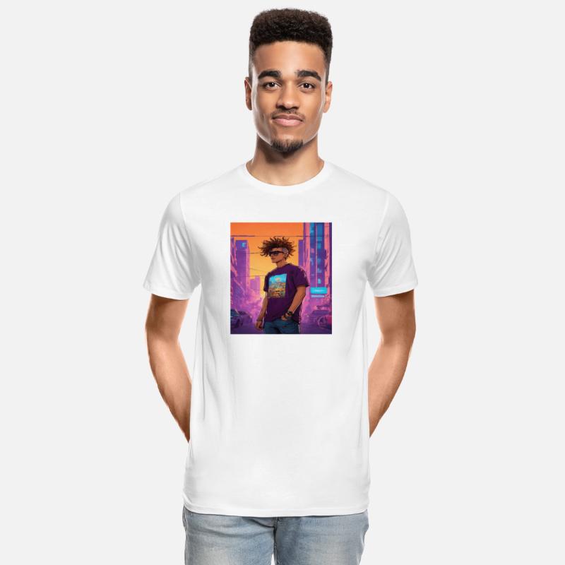 "Edgy Cyberpunk Street Style Portrait Art"