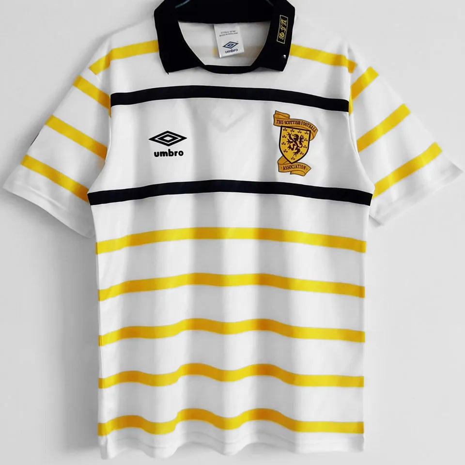 1988/1991 Scotland Away Retro Soccer Jersey Front