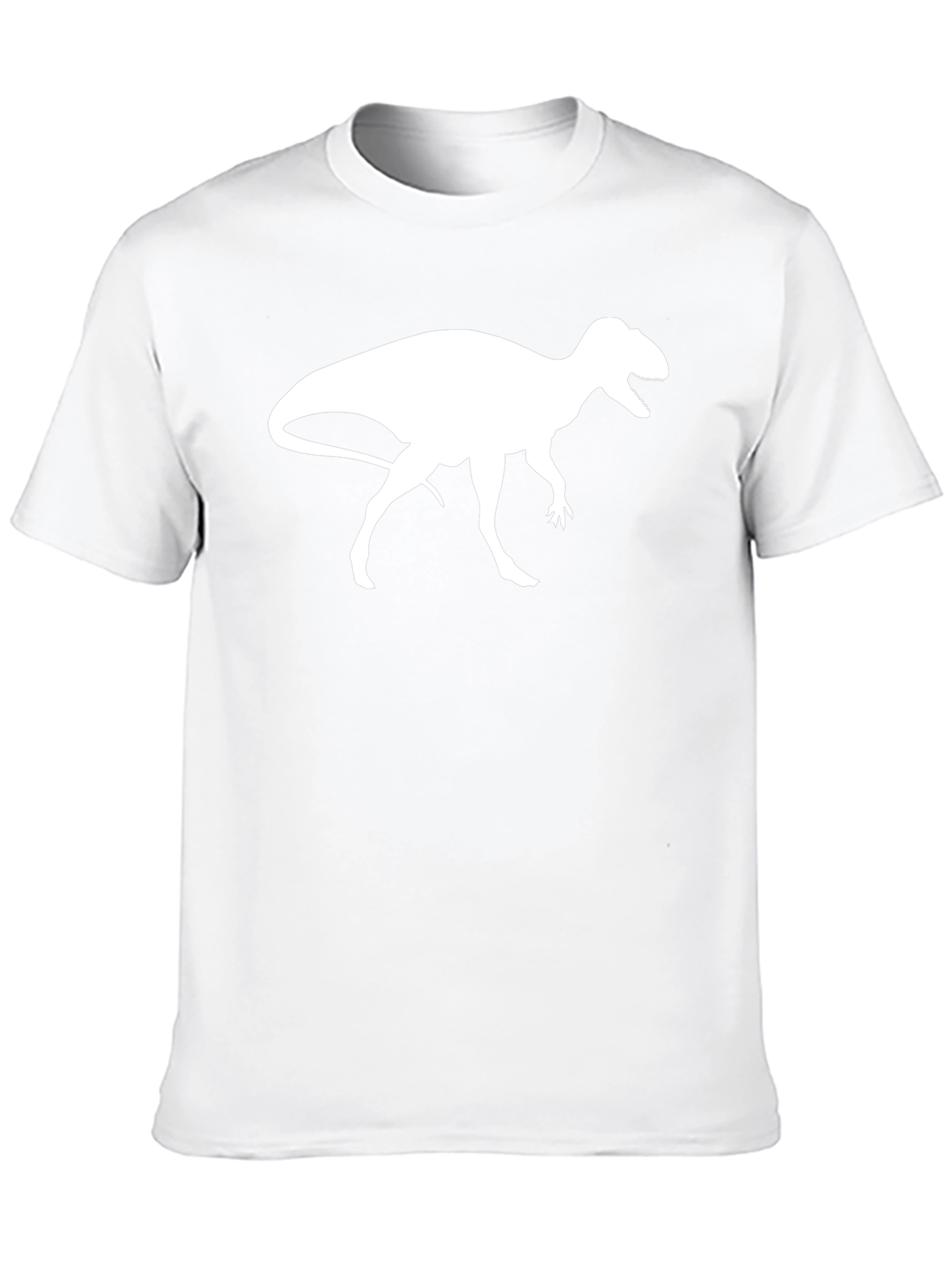 Dinosaur Graphic Tee - Black Cotton T-Shirt
