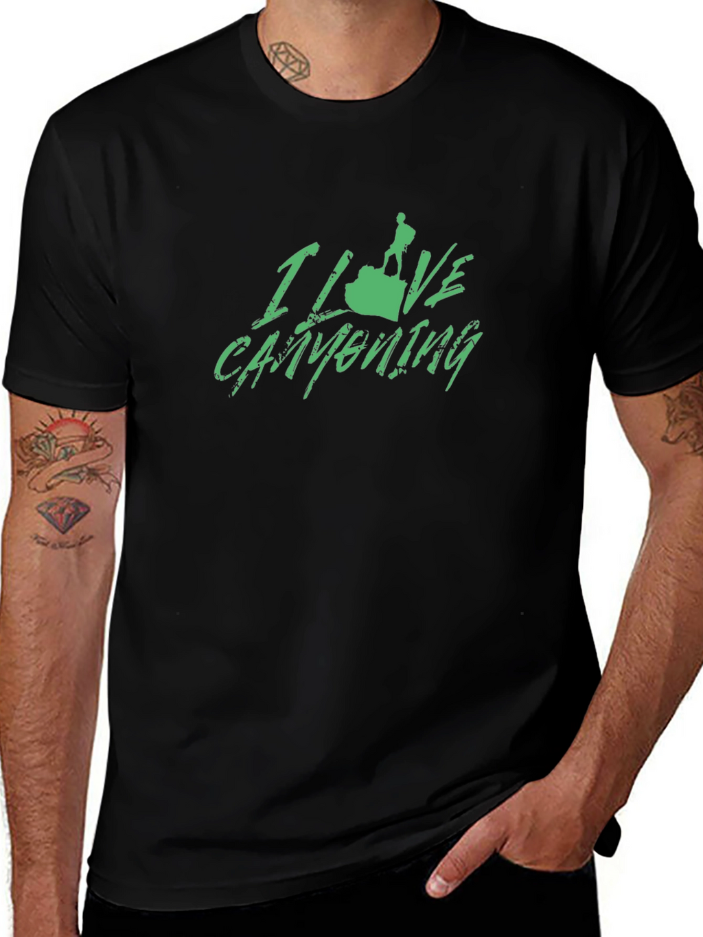 I Love Canyoneering Black T-Shirt