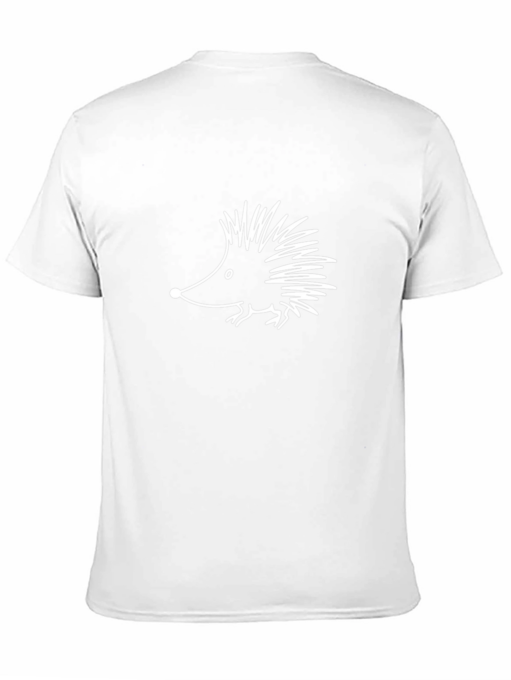 Cute Hedgehog Graphic Tee - Black Cotton Comfort