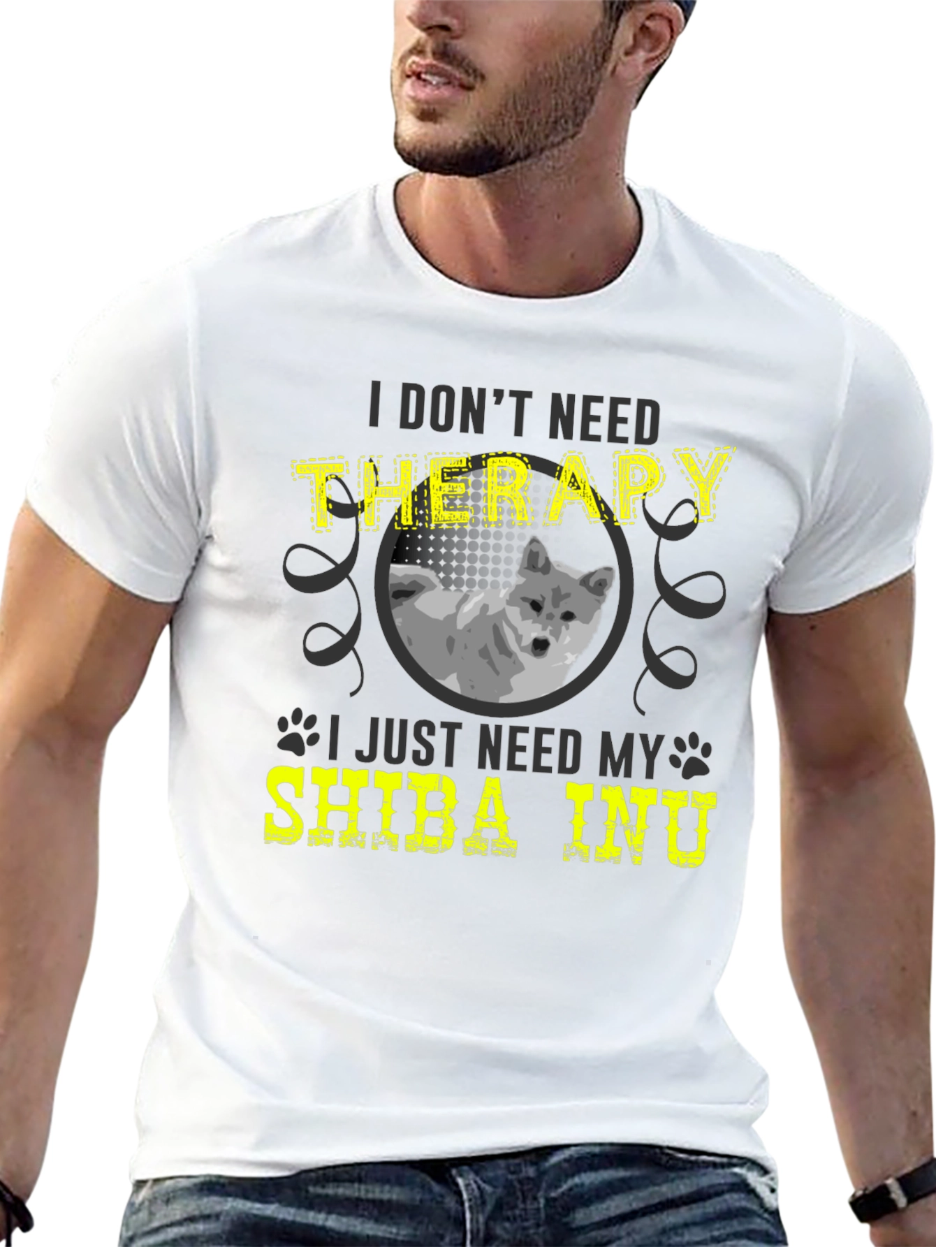 Shiba Inu Therapy T-Shirt - Dog Lover Tee