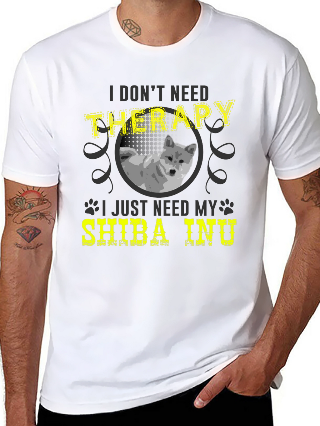 Shiba Inu Therapy T-Shirt - Dog Lover Tee