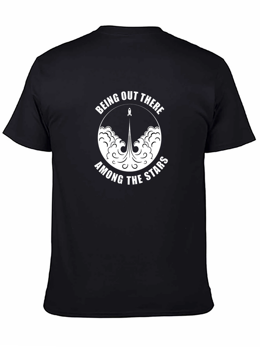Being Out There Among The Stars Black Tee