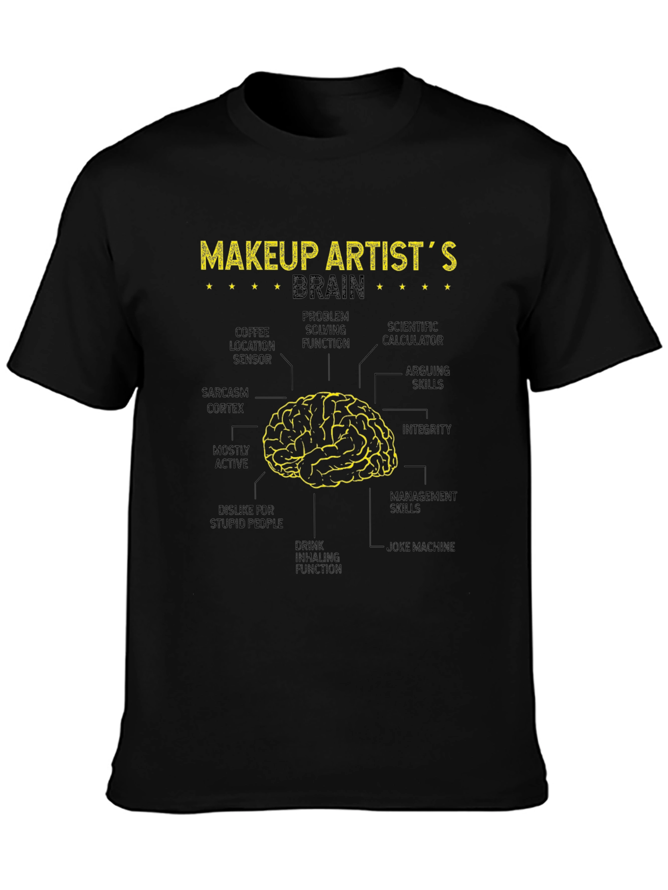 Makeup Artist Brain Anatomy T-Shirt
