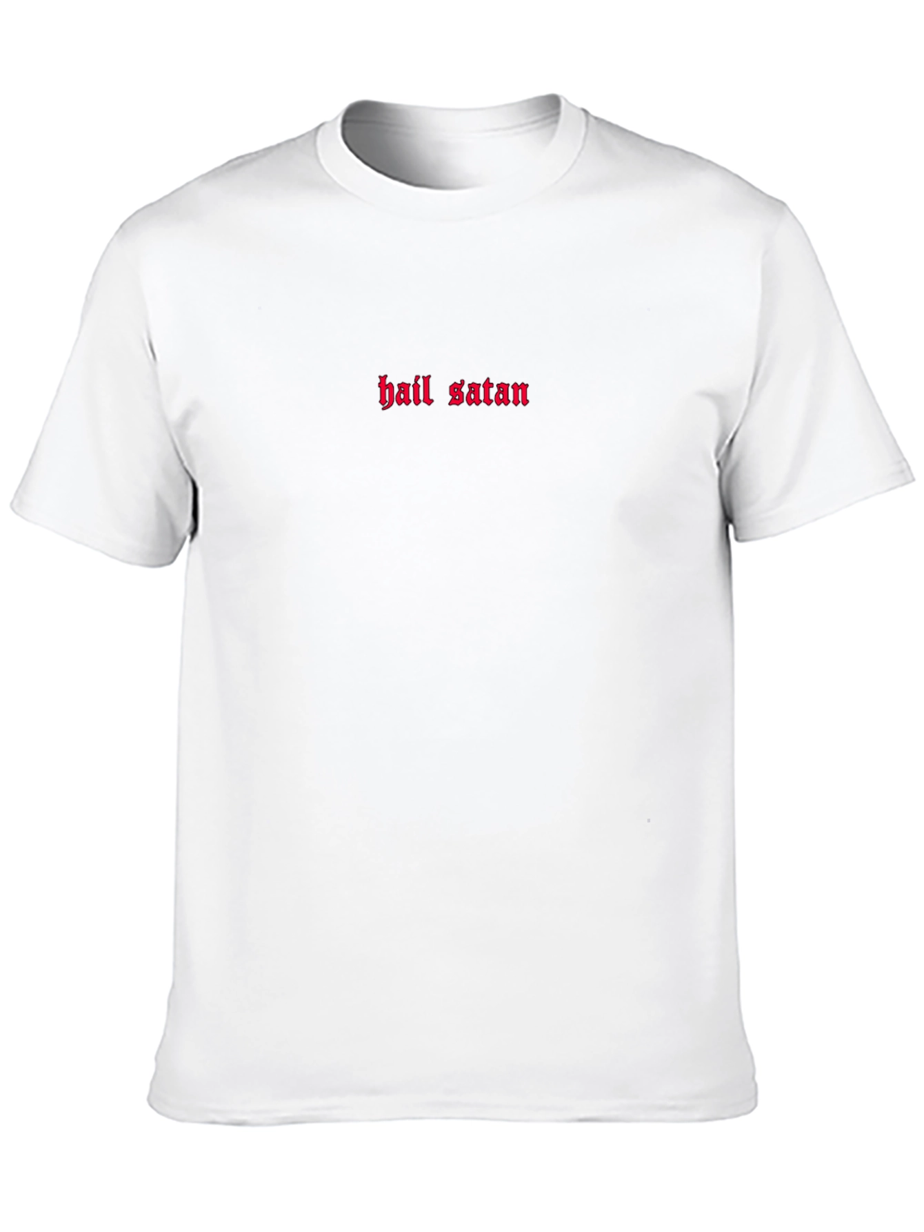 Hail Satan Graphic Tee - Black Crew Neck