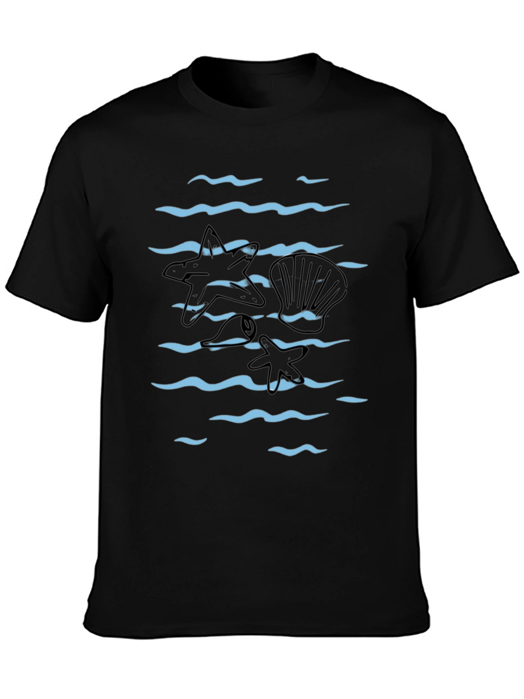 Ocean Wave Starfish Graphic Tee