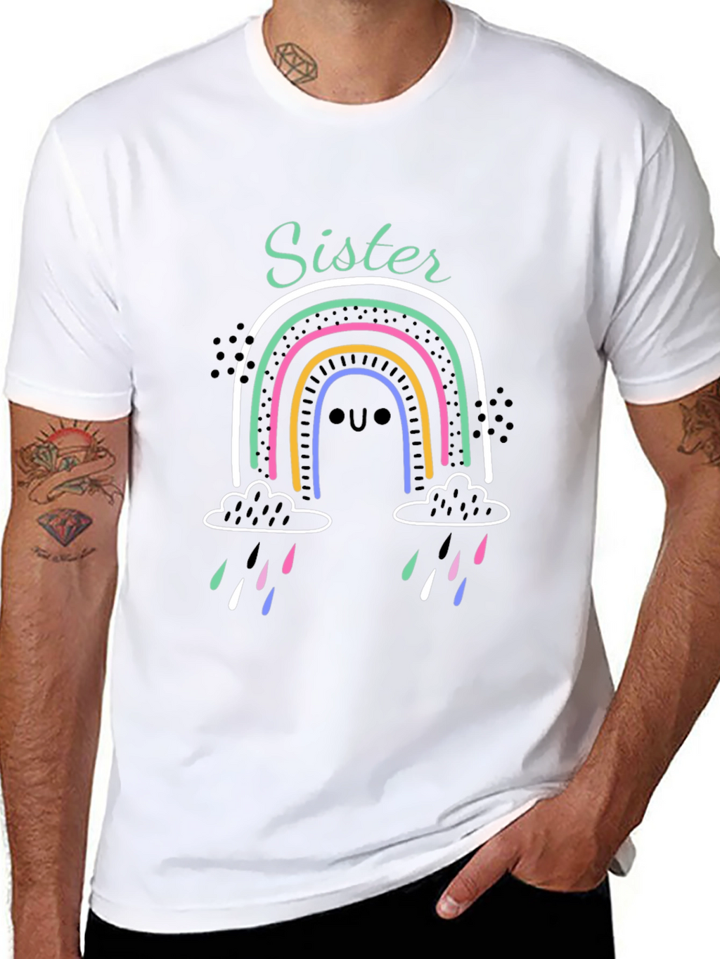 Sister Rainbow T-Shirt - Cute & Comfy