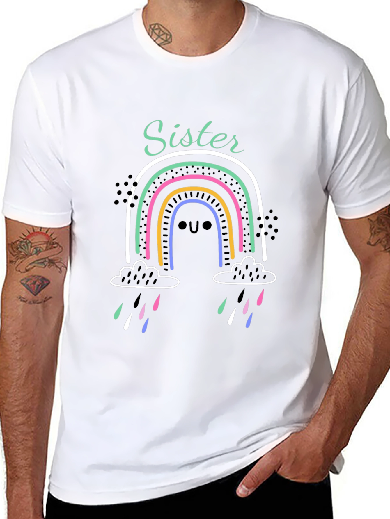 Sister Rainbow T-Shirt - Cute & Comfy