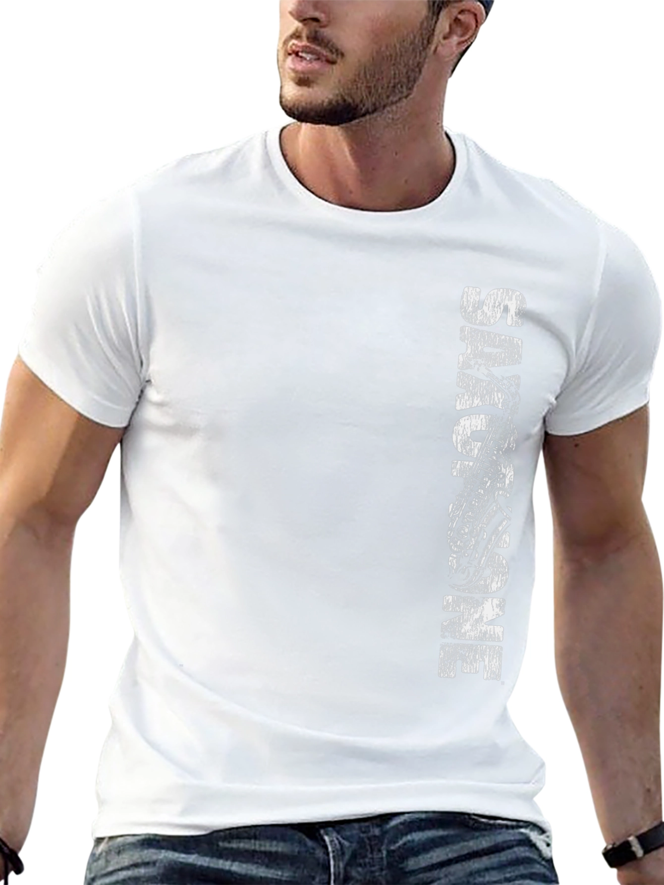 Cool Saxophone Music Lover Black T-Shirt