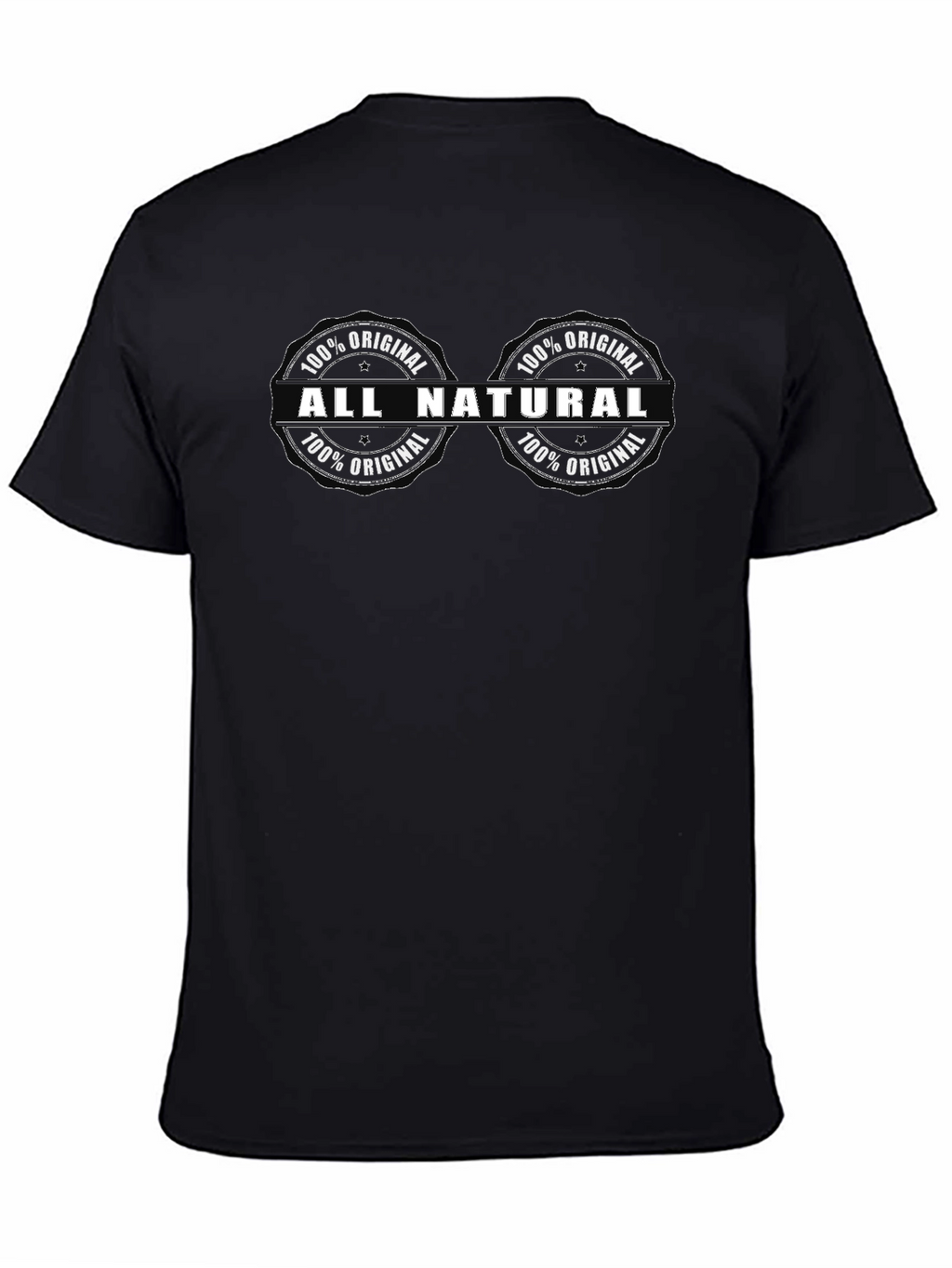All Natural 100% Original Black T-Shirt