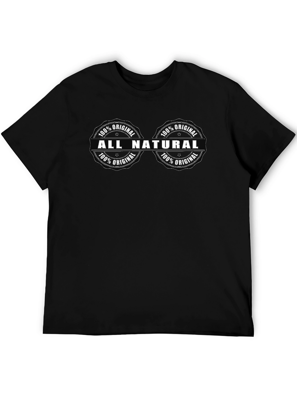 All Natural 100% Original Black T-Shirt