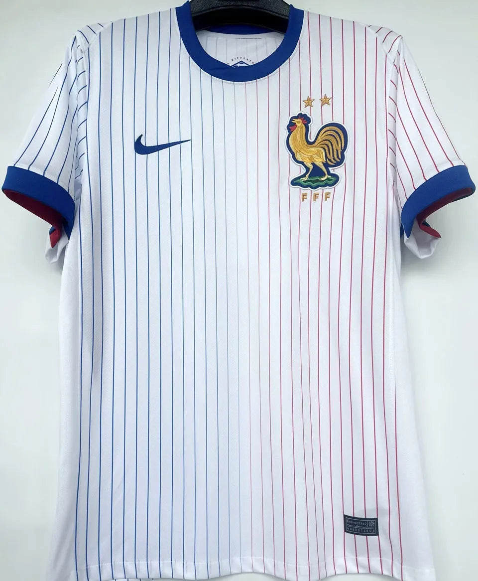 GRIEZMANN #7 France 1:1 Quality Away White Fans Jersey 2024/25 ★★ Detail 1