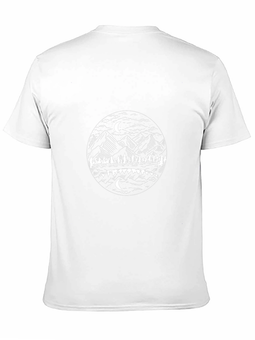Mountain & Moon Graphic Black T-Shirt