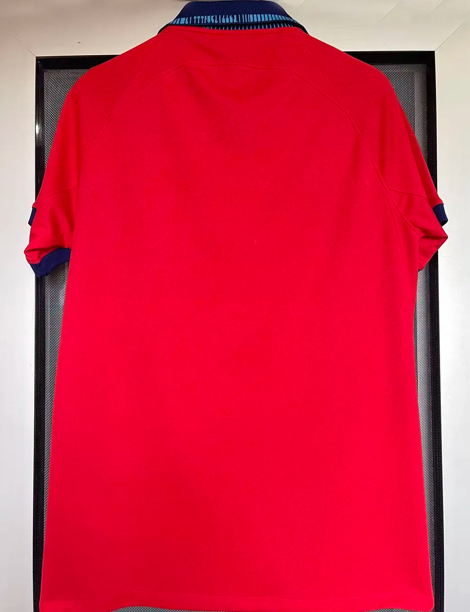 2022/23 England 1:1 Quality Away Red Fans Soccer Jersey Detail 1