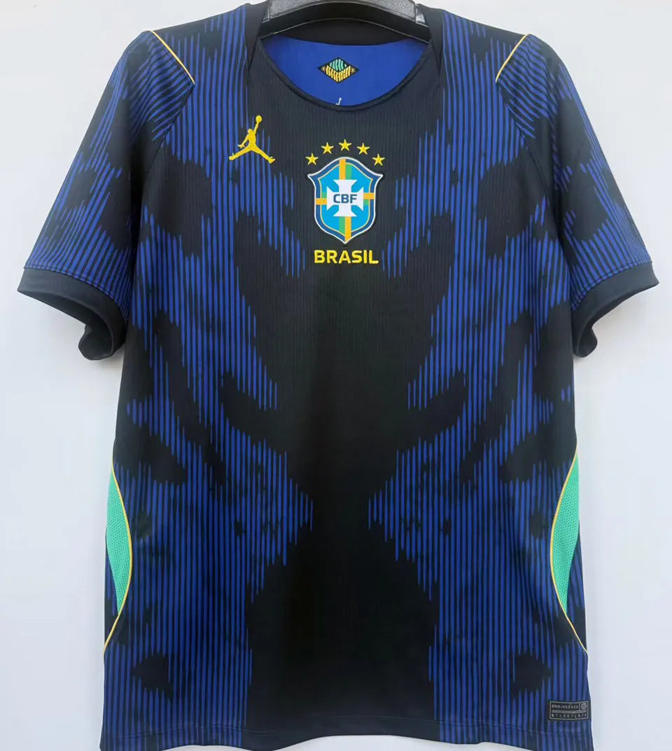 NEYMAR JR #10 Brazil 1:1 Quality Away Blue Fans Soccer Jersey 2026/27 ★★ Back