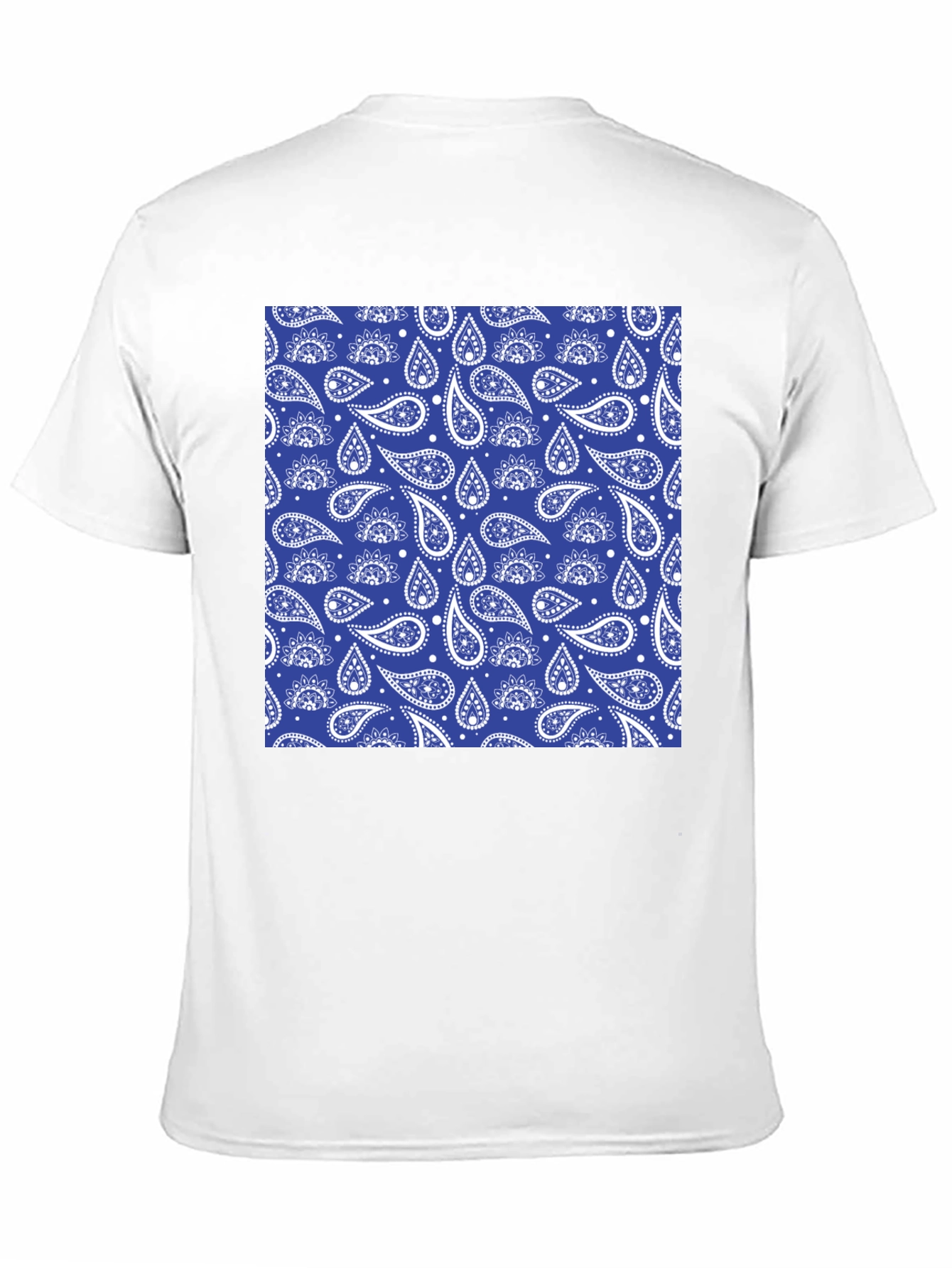 Stylish Paisley Print Black T-Shirt