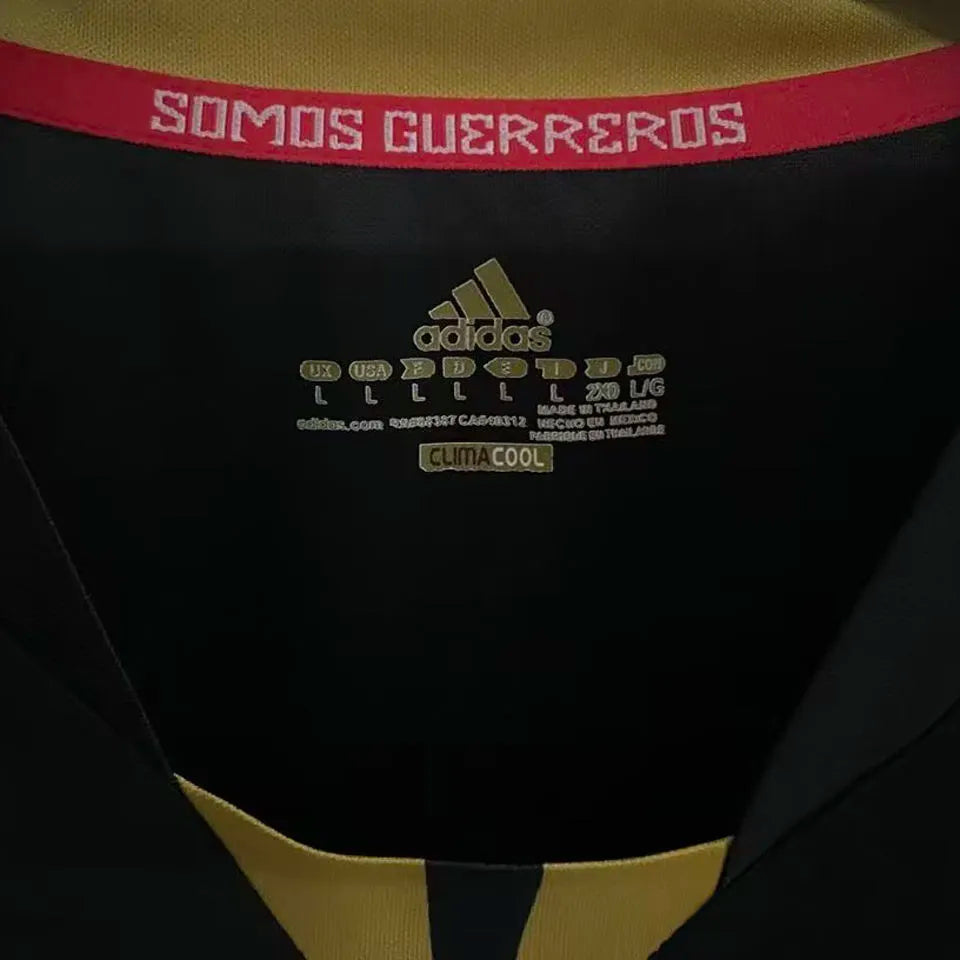 2011/12 Mexico Away Black Retro Long Sleeve Jersey Detail 1