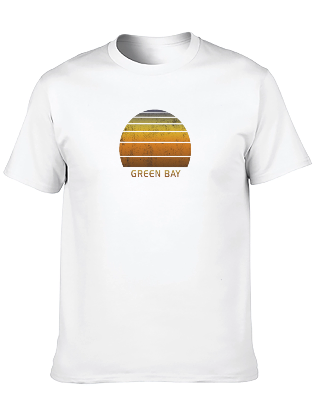 Green Bay Sunset Graphic T-Shirt - Retro Style