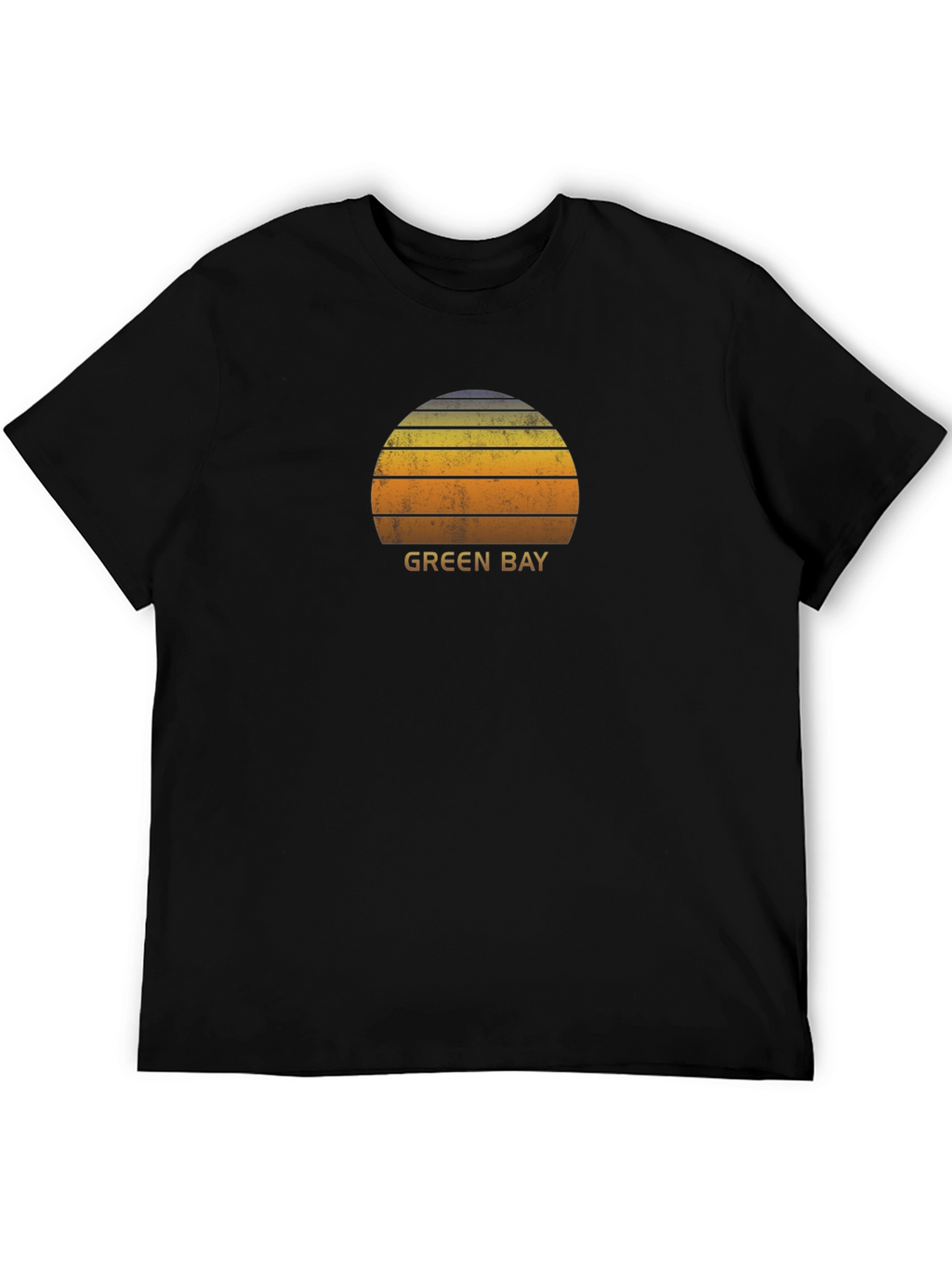 Green Bay Sunset Graphic T-Shirt - Retro Style