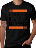Zero to Hero Beginnings Black Graphic Tee