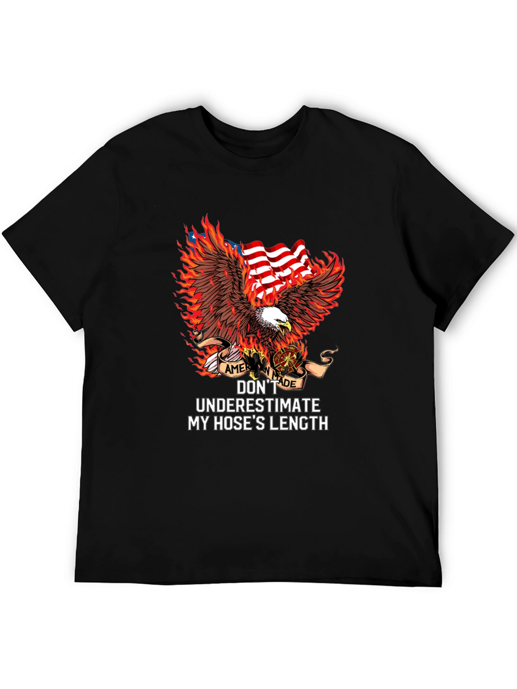 American Firefighter Eagle Graphic T-Shirt