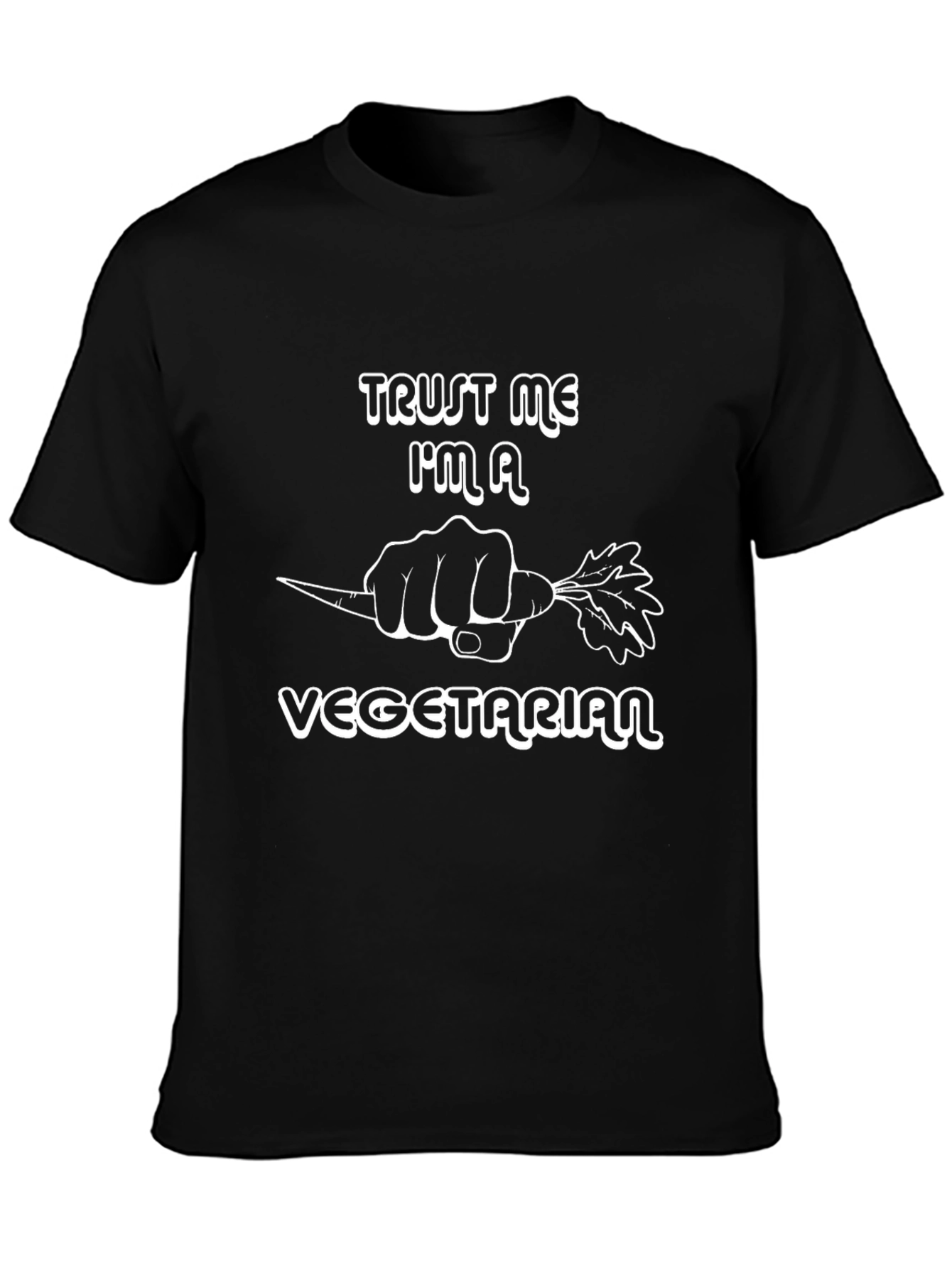 Trust Me Im A Vegetarian Black T-Shirt